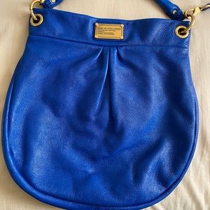 Marc Jacobs hillier Cobalt blue hobo leather handbag